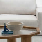 تحميل الصورة إلى عارض المعرض، In a cozy living space, The Jamie Coffee Table serves as a functional and stylish centerpiece with its glass and wood design.