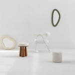 تحميل الصورة إلى عارض المعرض، The Wanda dining chair styled in a bright and airy space, showcasing its pristine white finish.
