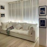تحميل الصورة إلى عارض المعرض، The Avis Feather Cloud Sofa - 3 Sections Modular Sectional with Plush Feather Cushions