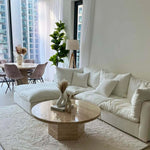 تحميل الصورة إلى عارض المعرض، The Avis Sectional Sofa - Modern L-Shape Sofa with Ottoman & Deep Seating