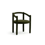 تحميل الصورة إلى عارض المعرض، The Stewy black accent chair with a sleek and modern design, perfect for contemporary interiors.