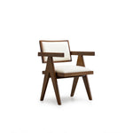 تحميل الصورة إلى عارض المعرض، The Pierre wood frame dining chair with a sleek, contemporary design for modern dining rooms.