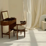 تحميل الصورة إلى عارض المعرض، Classic wooden chair crafted with durable materials, perfect for minimalist and rustic interiors.