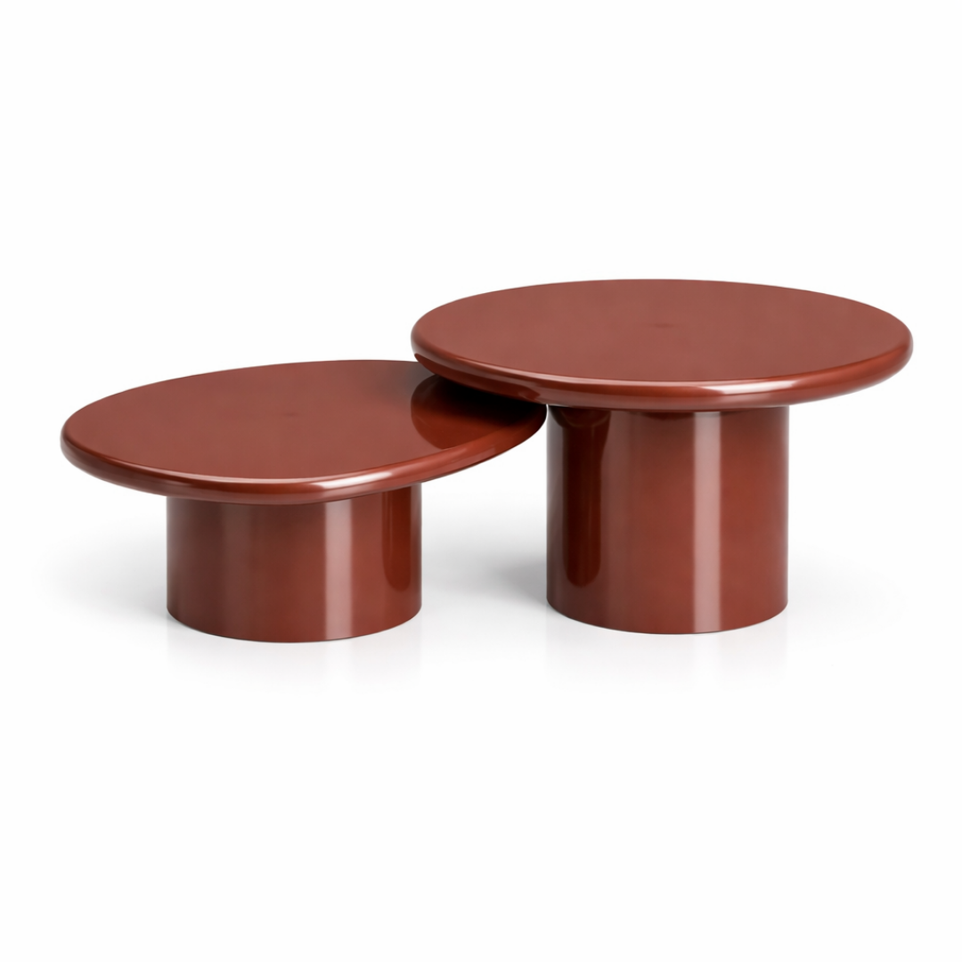 The Rufus Coffee Table  Set in High Gloss Lacquer