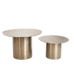 تحميل الصورة إلى عارض المعرض، The Ottis Stainless Steel Coffee Table Pair