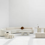 تحميل الصورة إلى عارض المعرض، The Berta Coffee Table’s white surface, highlighting its sleek finish and clean design.