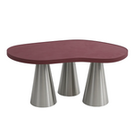 تحميل الصورة إلى عارض المعرض، The Cecil Organic Microplaster And Stainless Steel Dining Table