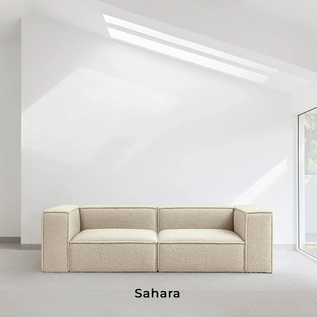 High-end modular couch styled in a contemporary Dubai apartment, ideal for those searching for couches online.