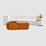 تحميل الصورة إلى عارض المعرض، Damien Fabric Sofa with Ottoman - Modern Comfortable Seating Set