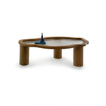 تحميل الصورة إلى عارض المعرض، The Jamie Coffee Table in wood and lined glass, a sleek glass top wood coffee table combining modern design with natural materials.