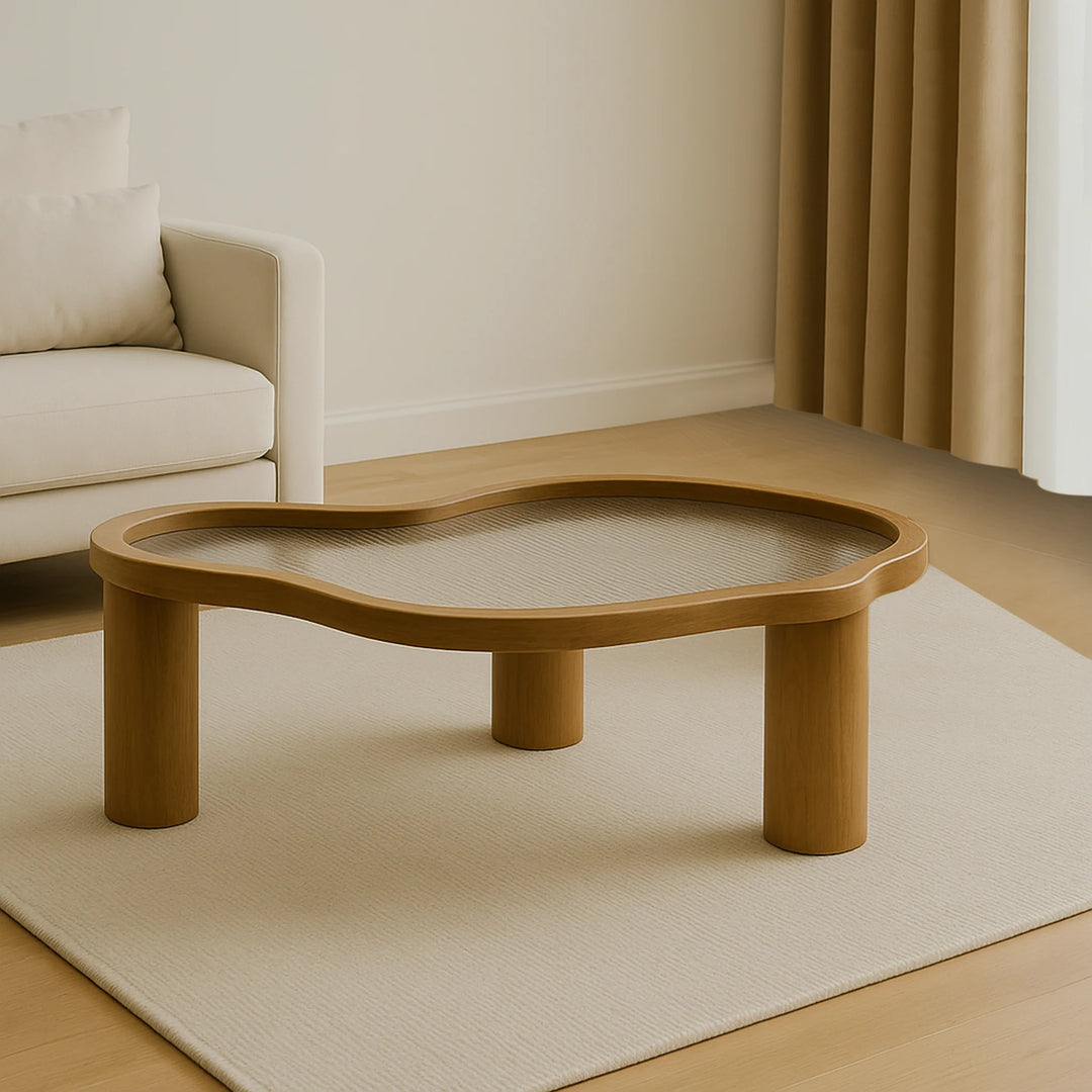 The Jamie Coffee Table integrates seamlessly into the lifestyle setting, offering a blend of practicality and modern elegance.