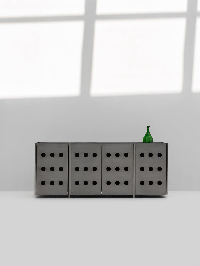 The Jeanie Sideboard in Brushed Stainless Steel