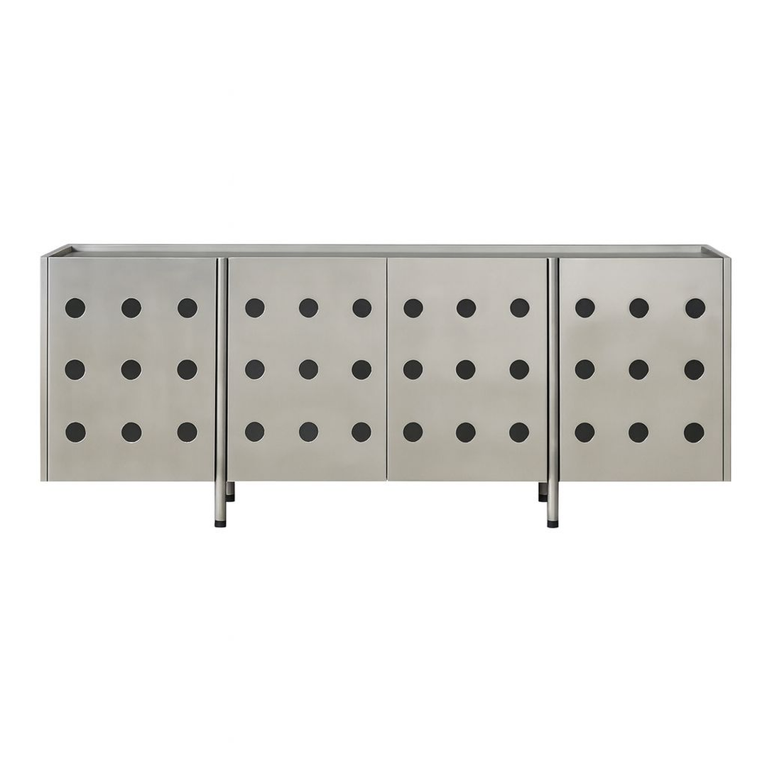 The Jeanie Sideboard in Brushed Stainless Steel