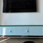 تحميل الصورة إلى عارض المعرض، Stylish TV stand with storage, ideal for keeping living spaces clutter-free.