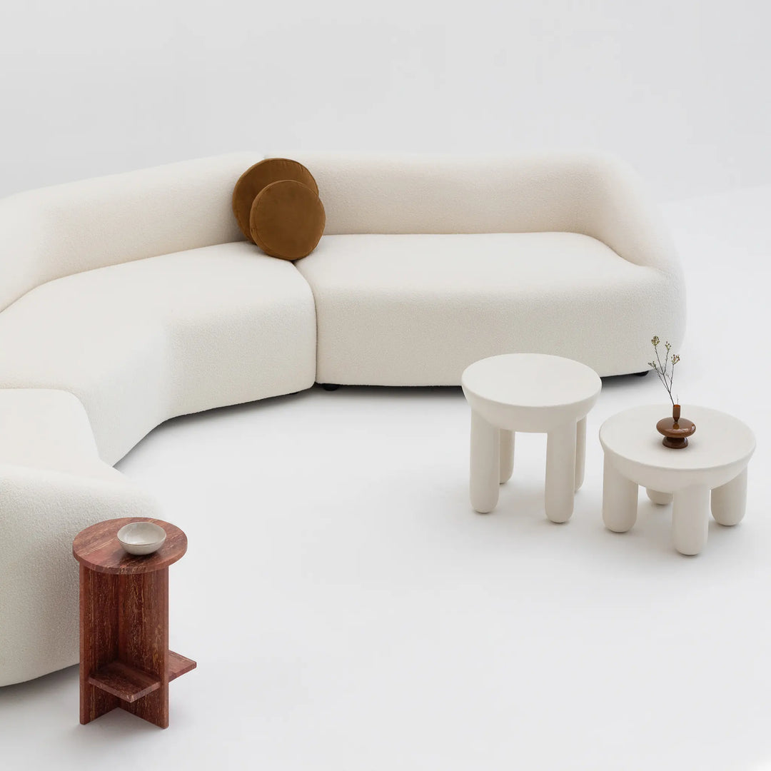 Medium coffee table in a cozy living room setting, perfect for a stylish centerpiece in any home.