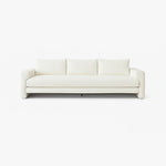 تحميل الصورة إلى عارض المعرض، Elegant modern white sofa designed to add sophistication to any minimalist living space.