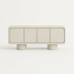 تحميل الصورة إلى عارض المعرض، Stylish Microplaster sideboard cabinet displayed against a neutral grey background.