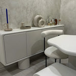 تحميل الصورة إلى عارض المعرض، Functional Microplaster sideboard cabinet used as a storage solution in a contemporary home.