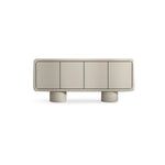 تحميل الصورة إلى عارض المعرض، The Barb Microplaster sideboard cabinet, featuring a sleek and minimalist design for modern interiors.