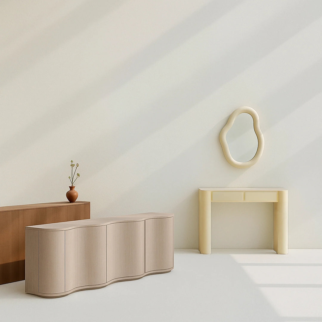 The Dustin  Vanity and Mirror Set