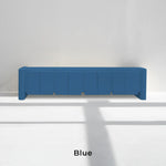 تحميل الصورة إلى عارض المعرض، Modern Blue TV stand, blending seamlessly into a Scandinavian-inspired living area.