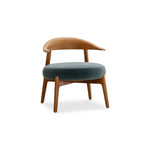تحميل الصورة إلى عارض المعرض، The Hyde Accent Chair Modern Wood Design with Velvet Seating