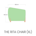 تحميل الصورة إلى عارض المعرض، luxury modern accent chairs​ Daimention View
