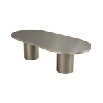 تحميل الصورة إلى عارض المعرض، The Dana Brushed Stainless Steel Dining Table