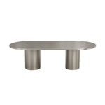 تحميل الصورة إلى عارض المعرض، The Dana Brushed Stainless Steel Dining Table