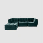 تحميل الصورة إلى عارض المعرض، The Miles Modular Sofa - Contemporary Modular Sectional with Plush Cushions