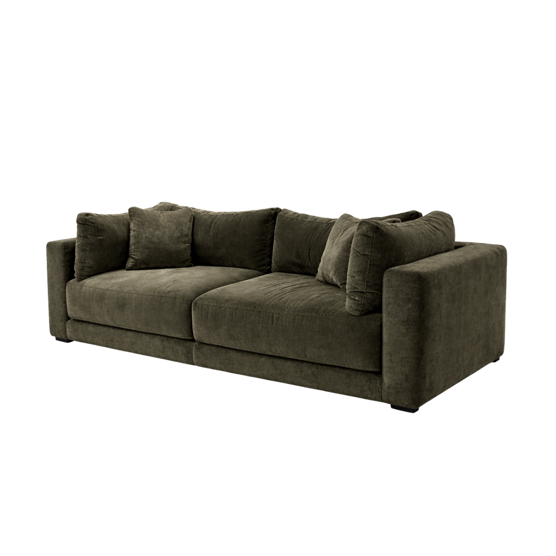 The Benito Sofa - Modern Deep Seat Sofa with Wide Arms, 2 & 3 Seater