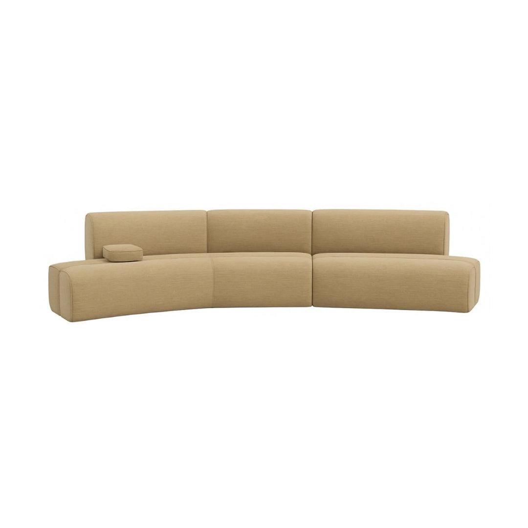 The Stallon Sofa - Modern Sculptural Sofa with Removable Arms & Deep Seating Comfort