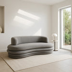 تحميل الصورة إلى عارض المعرض، The Delailah Sofa - Upholstered Fabric Sofa with Feather-Blend Cushions