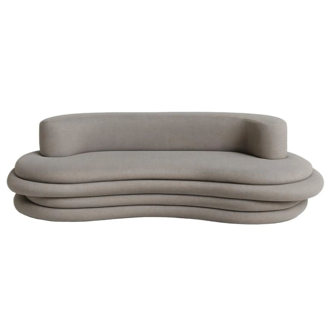 The Delailah Sofa - Upholstered Fabric Sofa with Feather-Blend Cushions