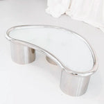 تحميل الصورة إلى عارض المعرض، The Willow coffee Table in Chrome and Glass - Large