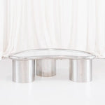 تحميل الصورة إلى عارض المعرض، The Willow coffee Table in Chrome and Glass - Large