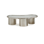 تحميل الصورة إلى عارض المعرض، The Willow coffee Table in Chrome and Glass - Large