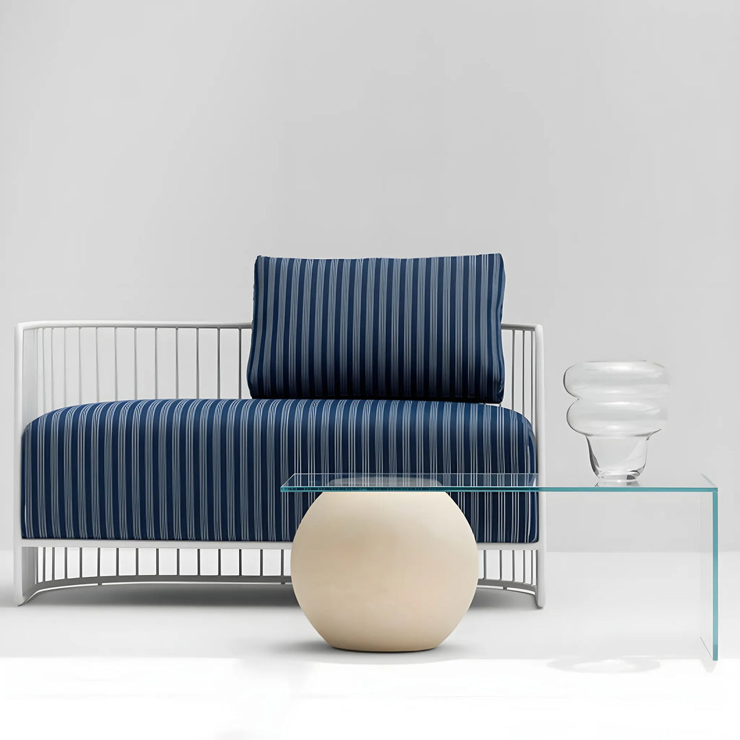 Yoon Coffee Table with glass top in a cozy living room, elevating your modern, elegant space.