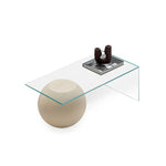 تحميل الصورة إلى عارض المعرض، Elegant Yoon Coffee Table with glass surface, ideal for creating a chic, modern living room.