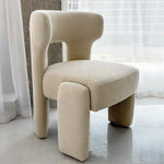 تحميل الصورة إلى عارض المعرض، Soft foam dining chair with a stylish design, blending effortlessly into a modern dining room decor.