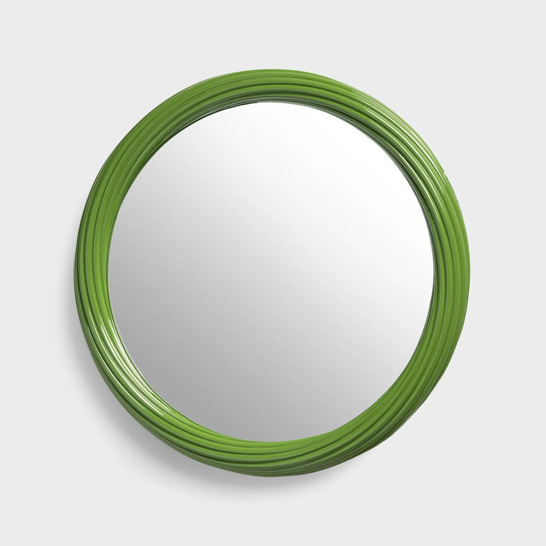 Mirror Churros Green – Decorative Polyresin Wall Mirror