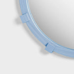 تحميل الصورة إلى عارض المعرض، Chunk Mirror Small Blue - Pine Wood Decorative Folk Style Wall Mirror