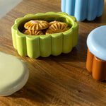 تحميل الصورة إلى عارض المعرض، Charlo Jar Pear Green - Dolomite Kitchen Storage Jar with Silicone Seal