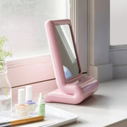 Mirror Vanity Whip Pink – Decorative Polyresin Compact Mirror