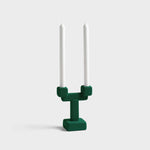 تحميل الصورة إلى عارض المعرض، Candle Holder Chunk Small Green - Aluminium Decorative Folk Style Candle Holder