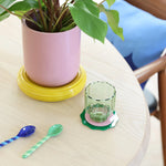 تحميل الصورة إلى عارض المعرض، Planter Churros Pink – Stoneware Decorative Planter with Colorful Design