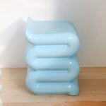تحميل الصورة إلى عارض المعرض، Pillar Whip Blue – Decorative Glass Fiber Side Table