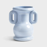 تحميل الصورة إلى عارض المعرض، Amfora Vase Blue – Stoneware Decorative Vase with Classic Greek Inspired Design