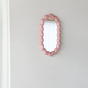 Mirror Zigzag Blush Pink - Decorative Polyresin Wall Mirror