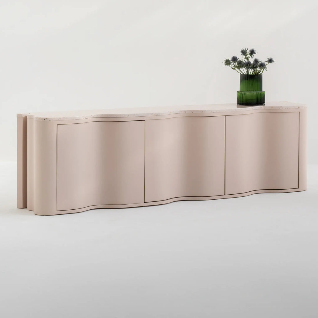 Compact grey TV unit, perfect for creating a streamlined and organized entertainment area.